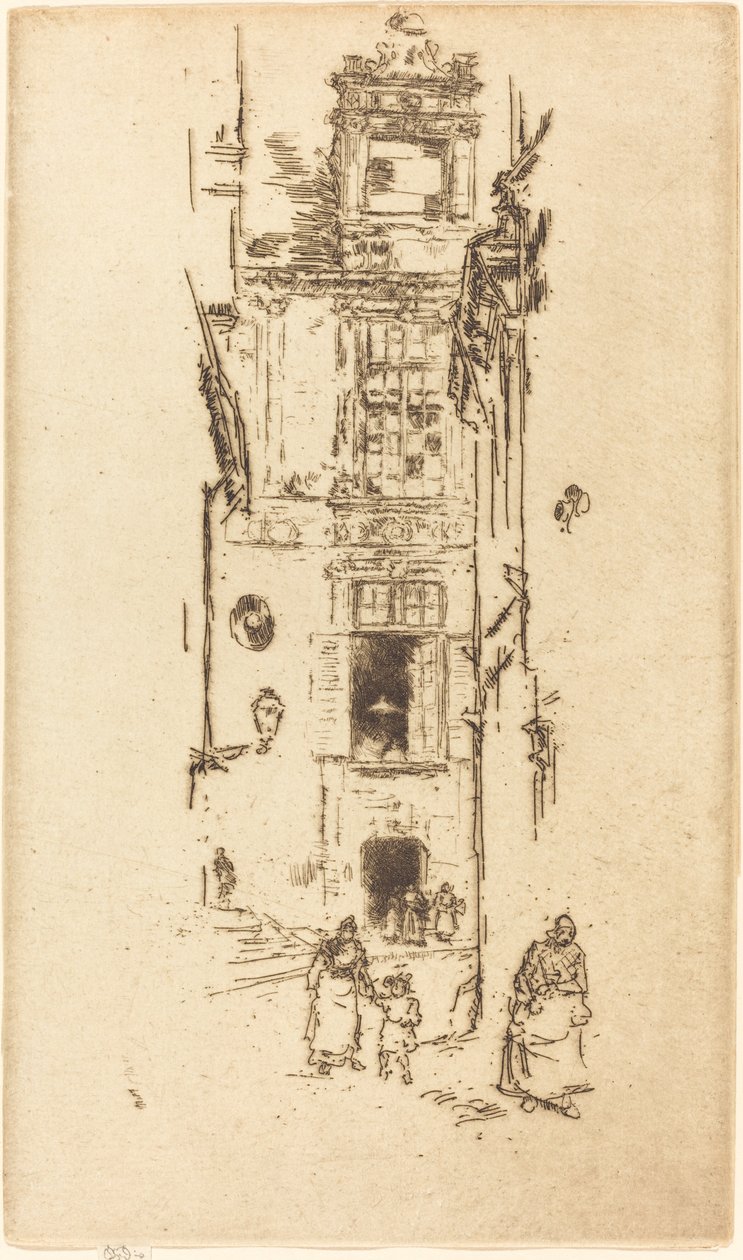 Városháza, Loches alkotó: James Abbott McNeill Whistler