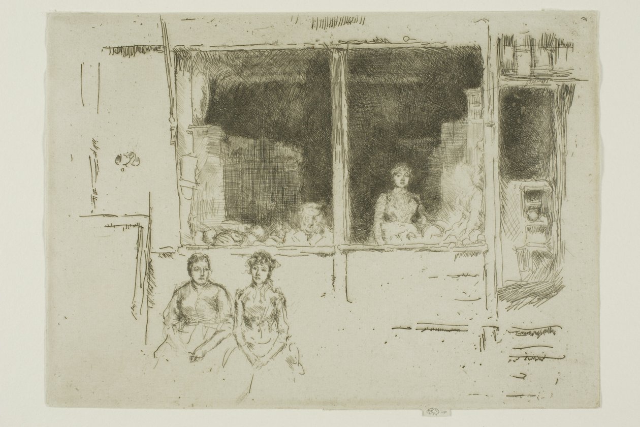 Dinnyesüzlet, Hounsditch alkotó: James Abbott McNeill Whistler