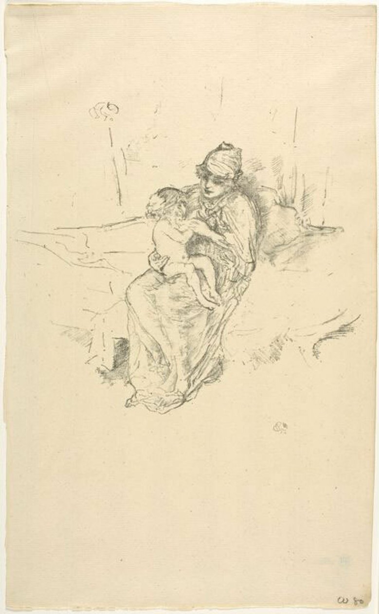 1. számú anya és gyermeke alkotó: James McNeill Whistler