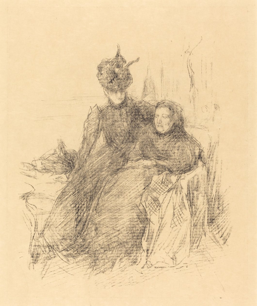 Anya és lánya alkotó: James Abbott McNeill Whistler