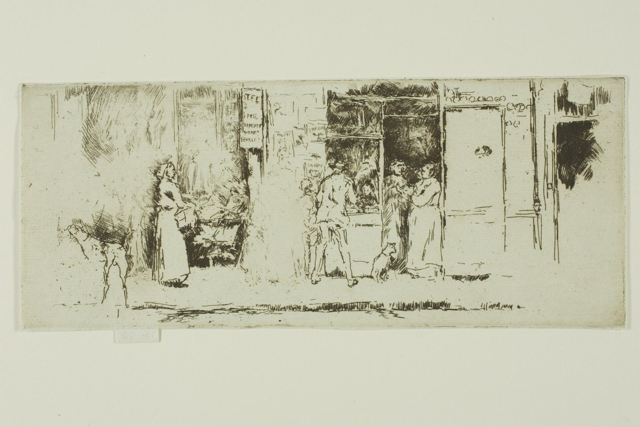 Újságbódé, Rue de Seine alkotó: James Abbott McNeill Whistler