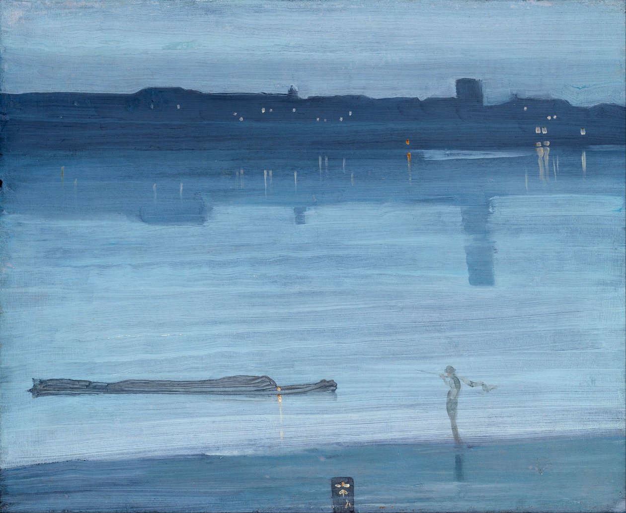 Nocturne: Kék és ezüst – Chelsea alkotó: James McNeill Whistler