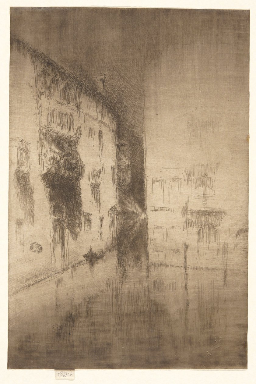 Nocturne: Paloták, a második velencei díszletből (huszonhat rézkarc készlet) alkotó: James Abbott McNeill Whistler