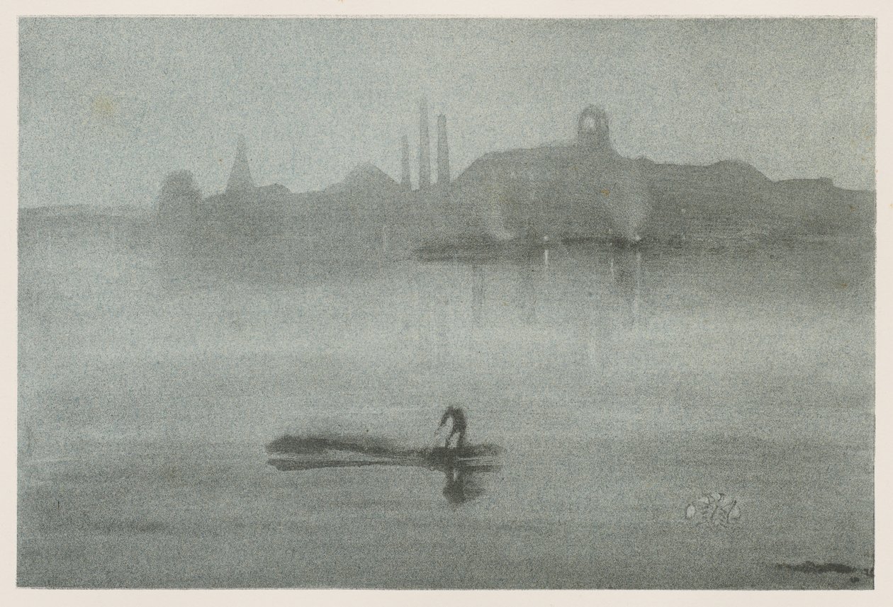 Nocturne: A folyó Battersea-nél alkotó: James McNeill Whistler