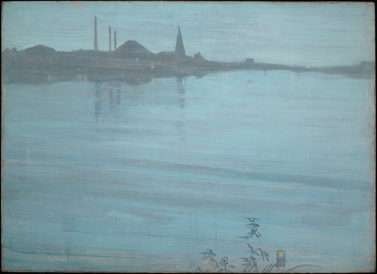Kék és ezüst színű nocturne  alkotó: James McNeill Whistler