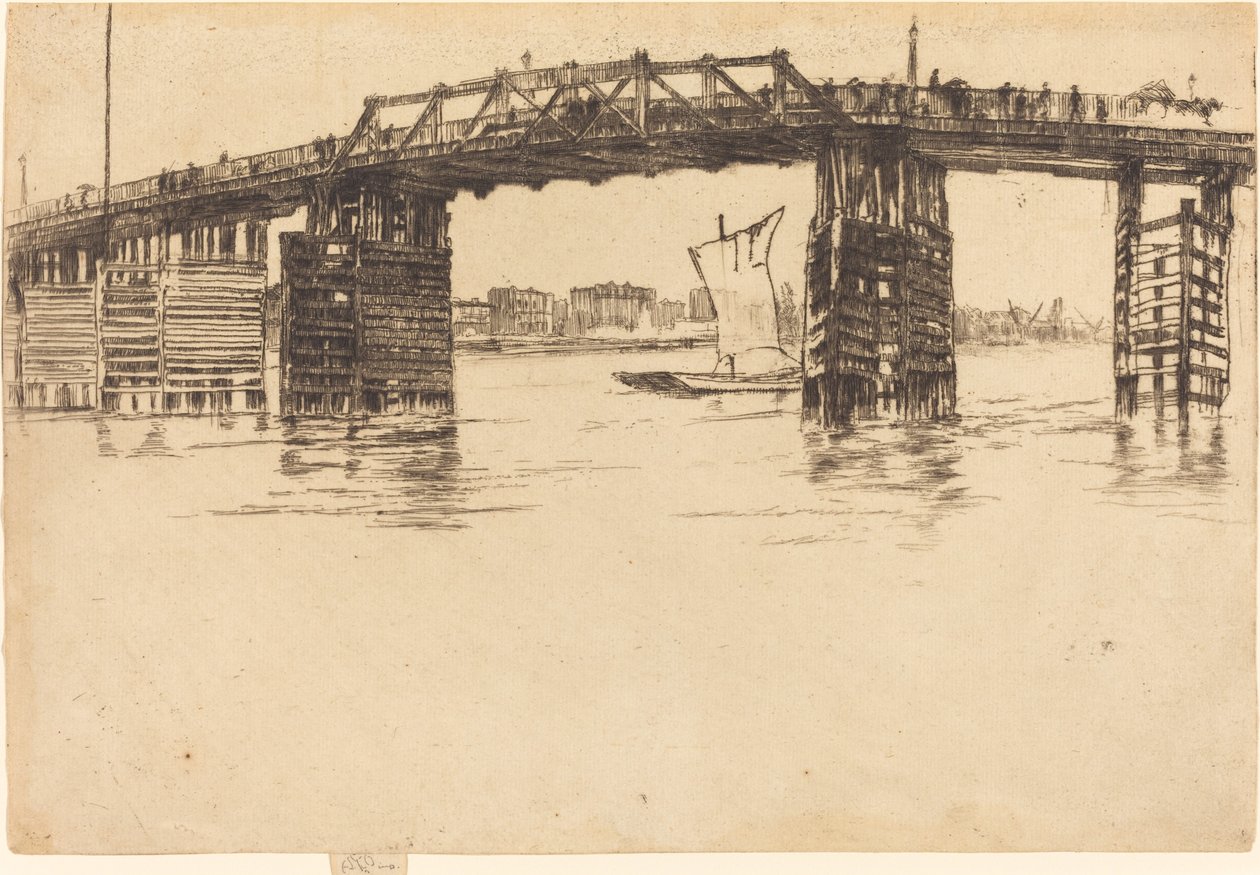 Régi Battersea híd alkotó: James Abbott McNeill Whistler
