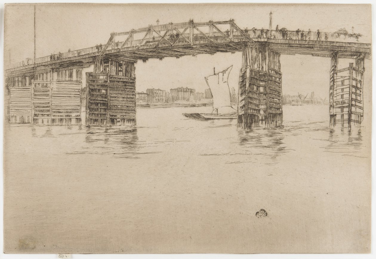 Régi Battersea híd alkotó: James Abbott McNeill Whistler