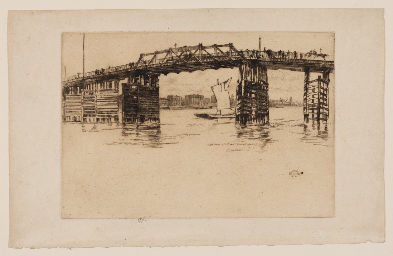 Régi Battersea híd alkotó: James Abbott McNeill Whistler
