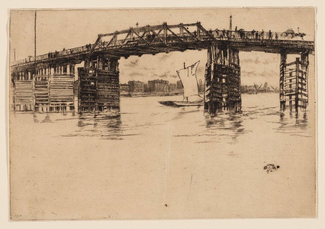 Régi Battersea híd alkotó: James Abbott McNeill Whistler