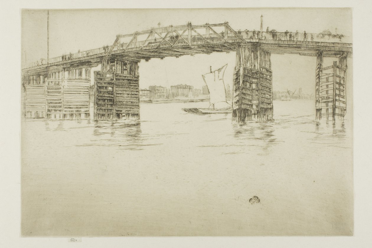 Régi Battersea híd alkotó: James Abbott McNeill Whistler