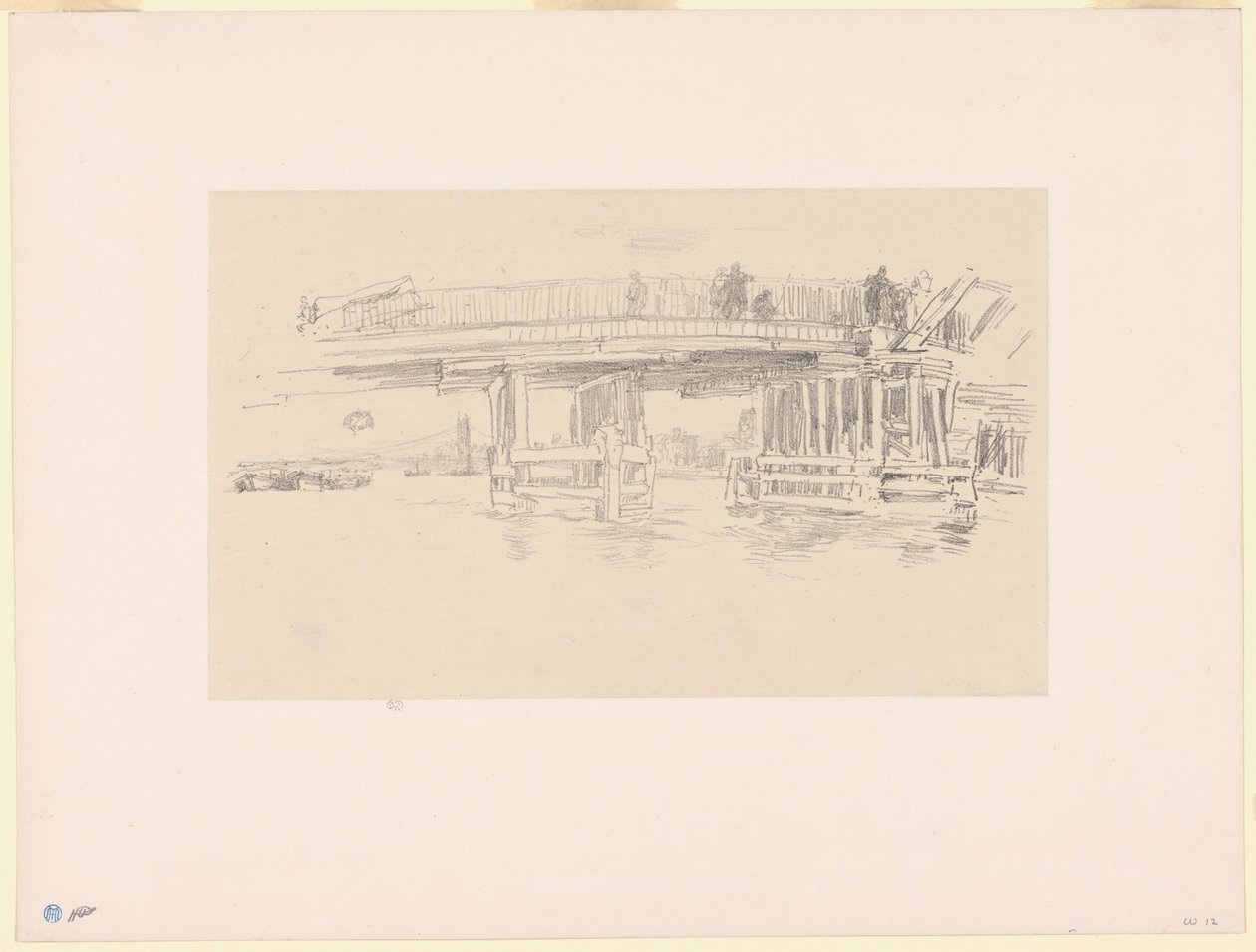 Régi Battersea híd alkotó: James Abbott McNeill Whistler