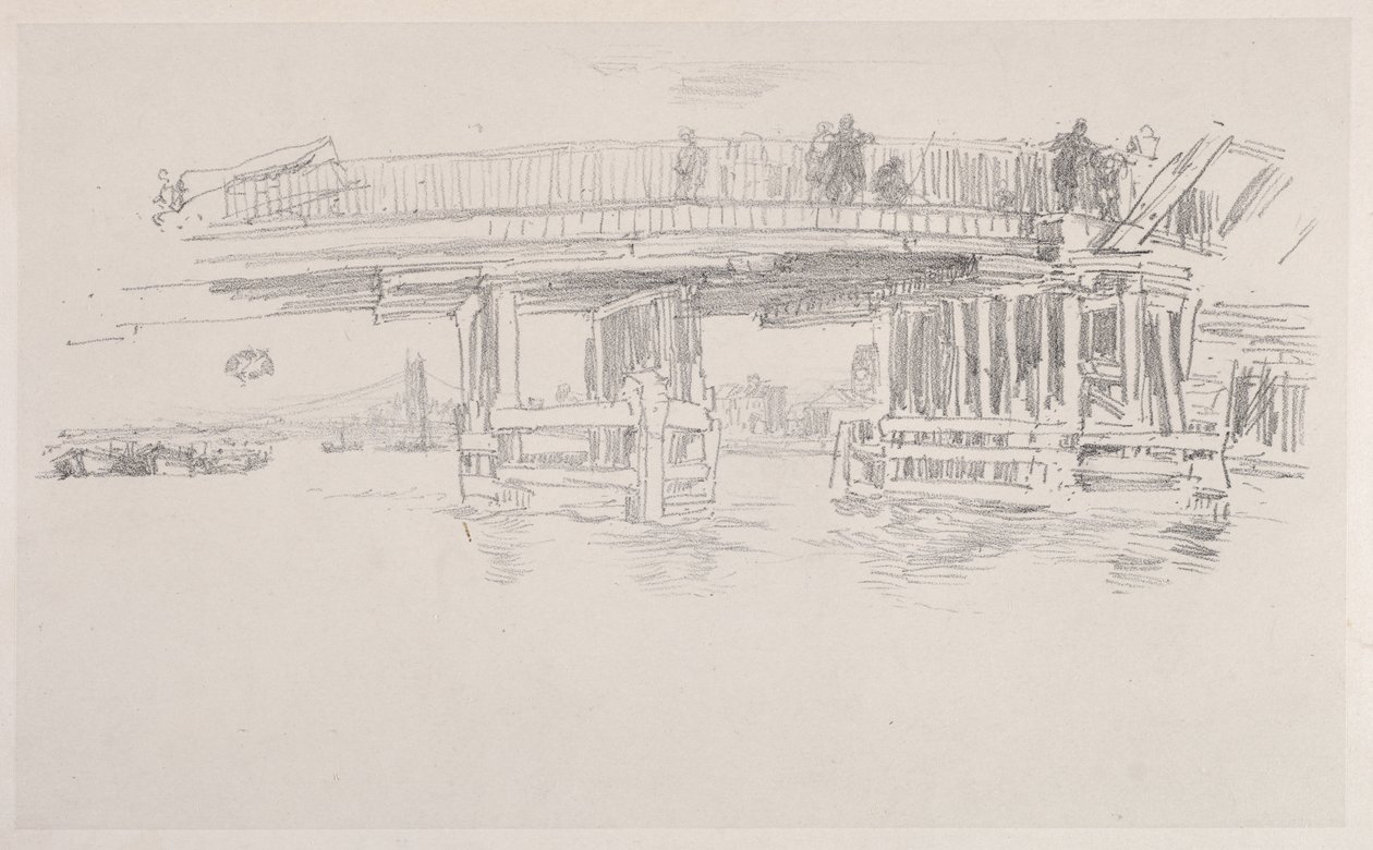A régi Battersea-híd alkotó: James McNeill Whistler
