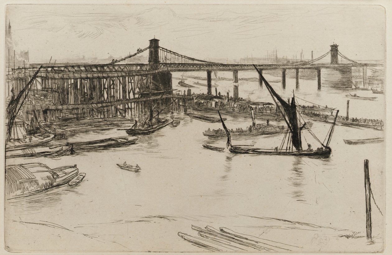Régi Hungerford híd alkotó: James Abbott McNeill Whistler