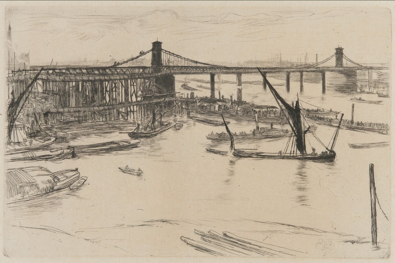 Régi Hungerford híd alkotó: James Abbott McNeill Whistler