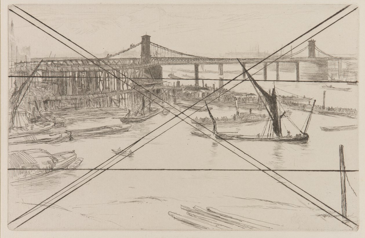 Régi Hungerford híd alkotó: James Abbott McNeill Whistler