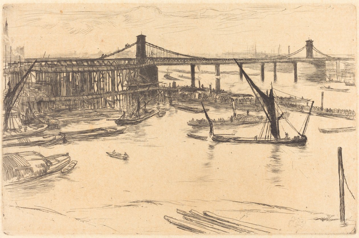 Régi Hungerford híd alkotó: James Abbott McNeill Whistler