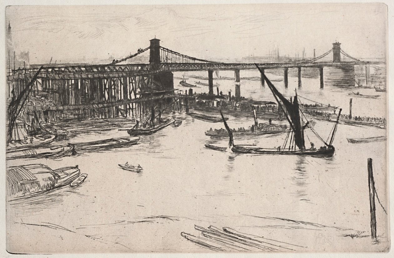 Régi Hungerford híd alkotó: James McNeill Whistler