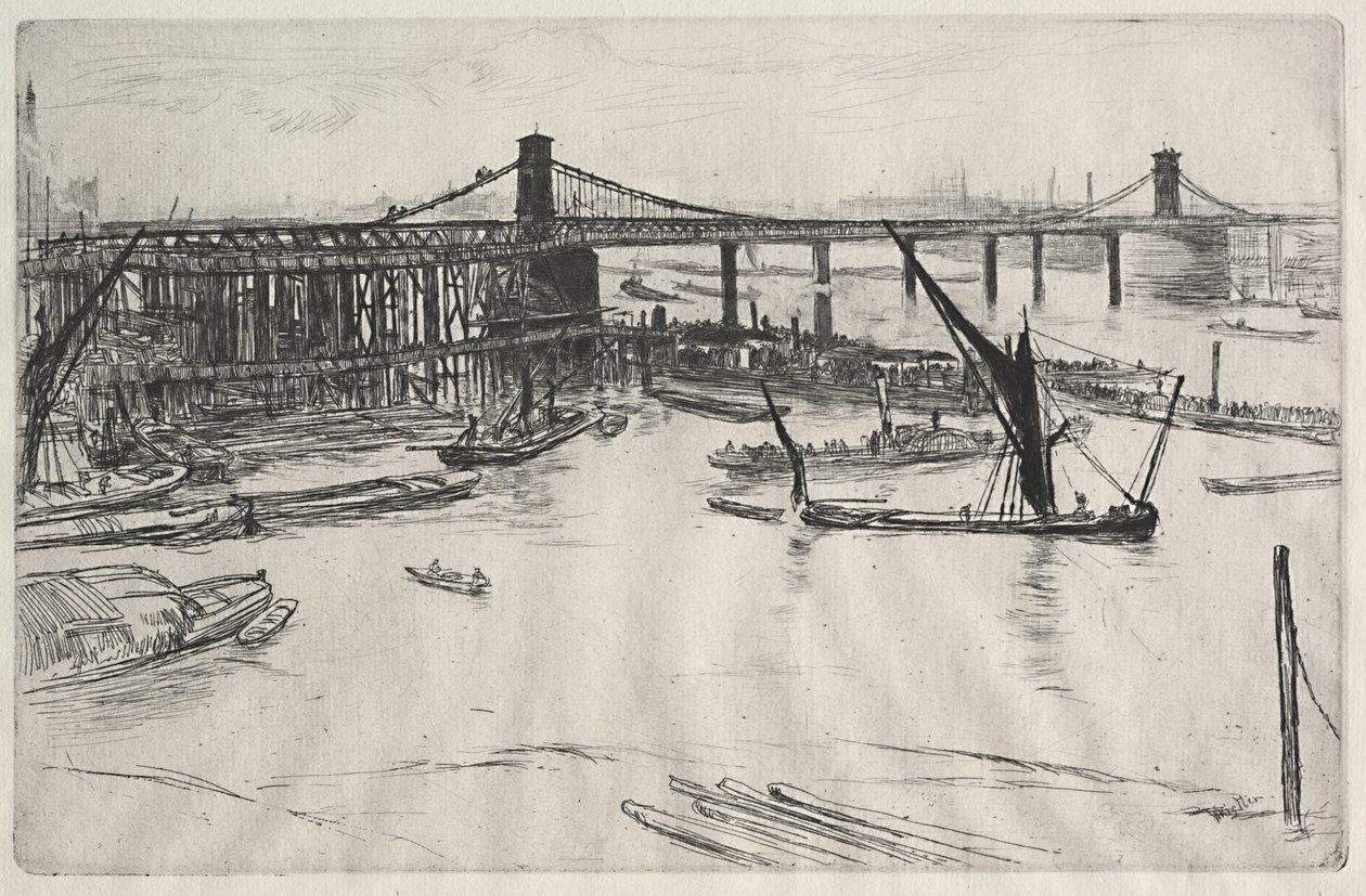 Régi Hungerford-híd alkotó: James McNeill Whistler