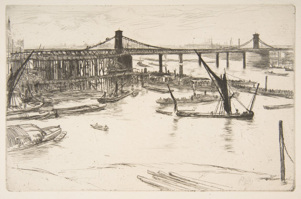 Régi Hungerford híd alkotó: James McNeill Whistler