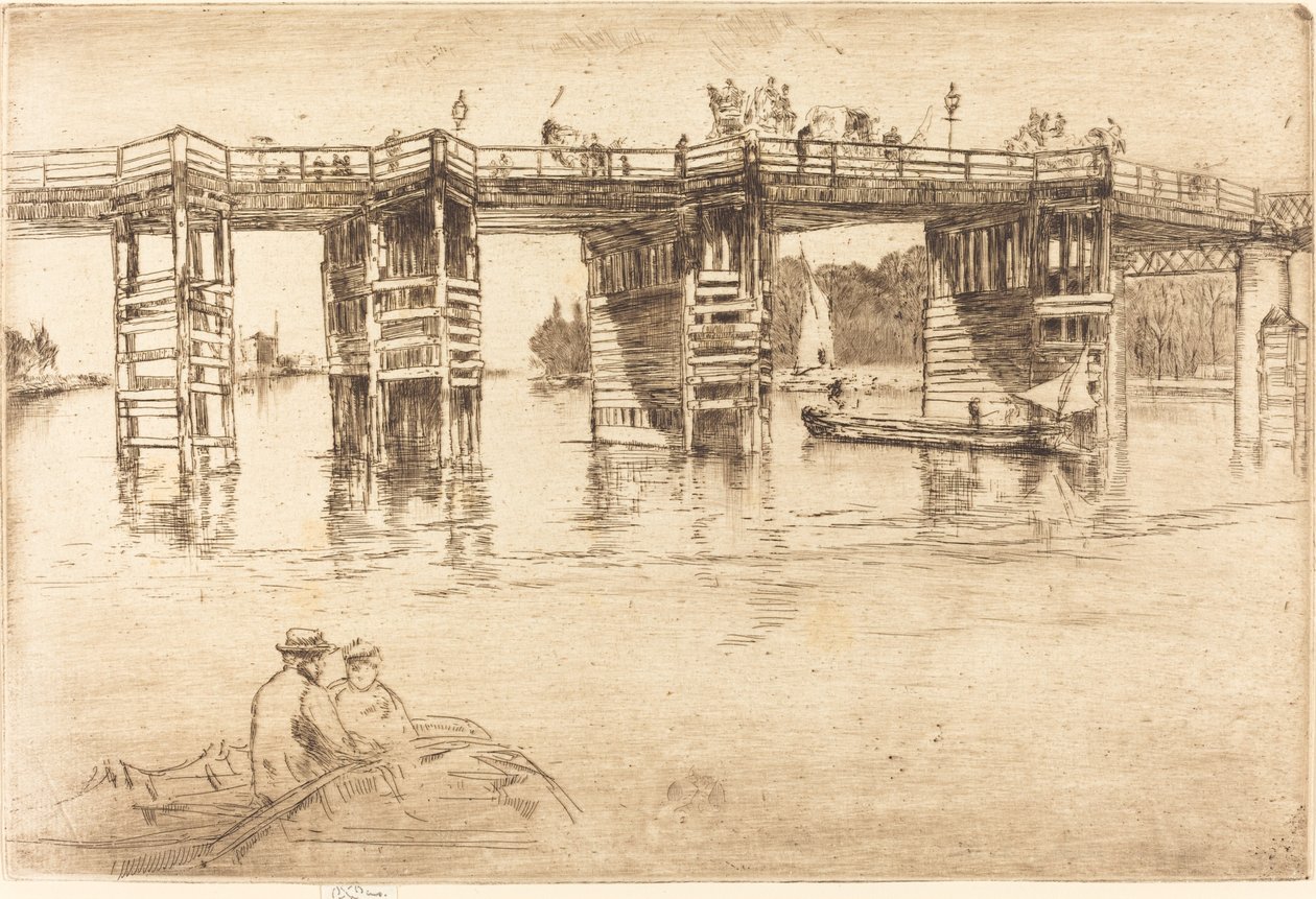 Régi Putney híd alkotó: James Abbott McNeill Whistler