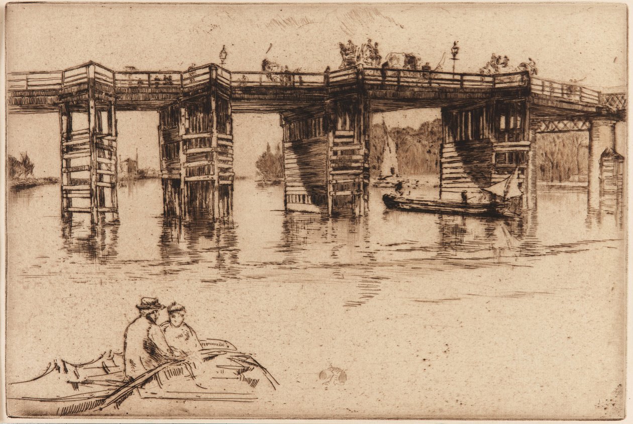 Régi Putney híd alkotó: James Abbott McNeill Whistler