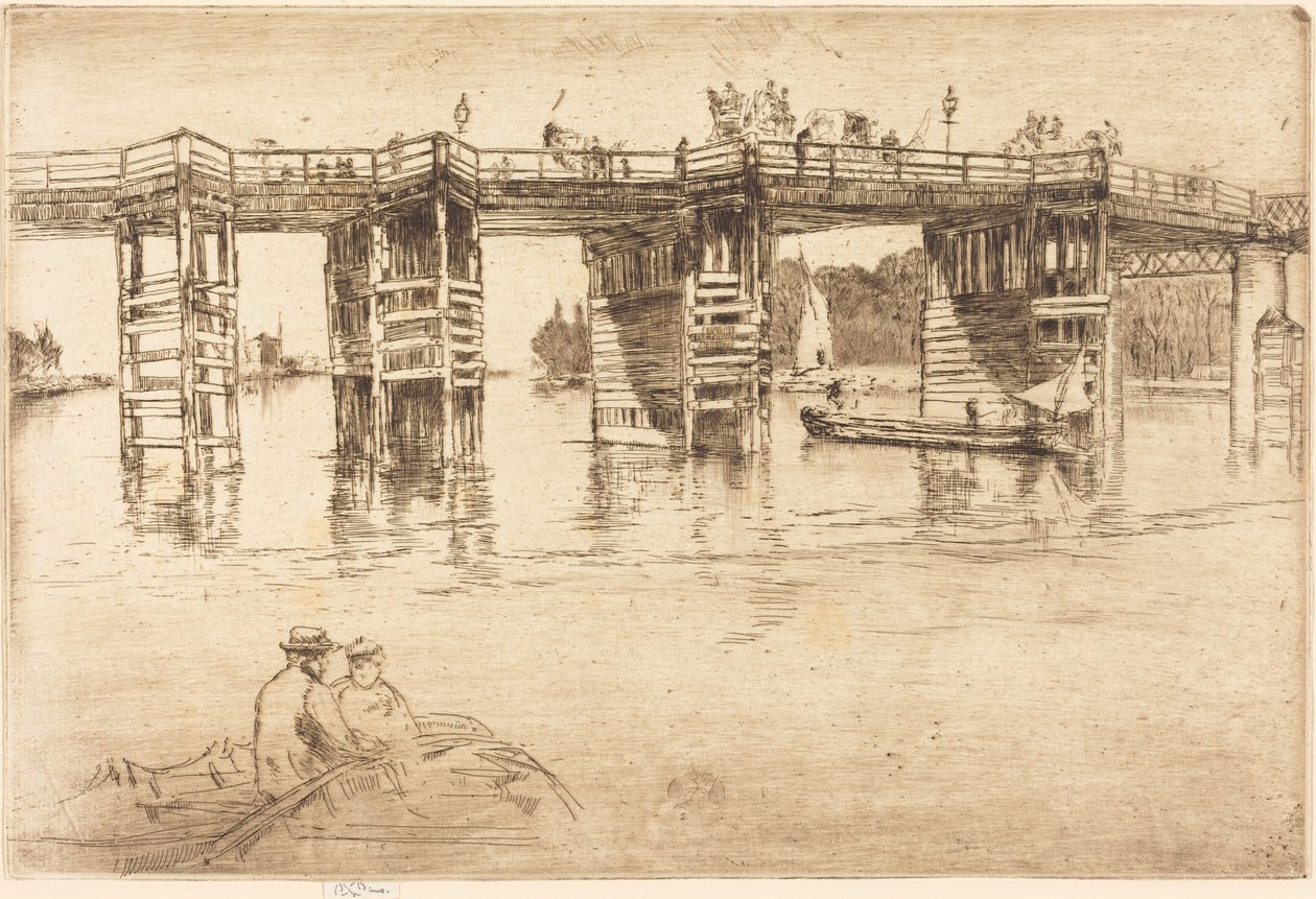A régi Putney-híd alkotó: James McNeill Whistler
