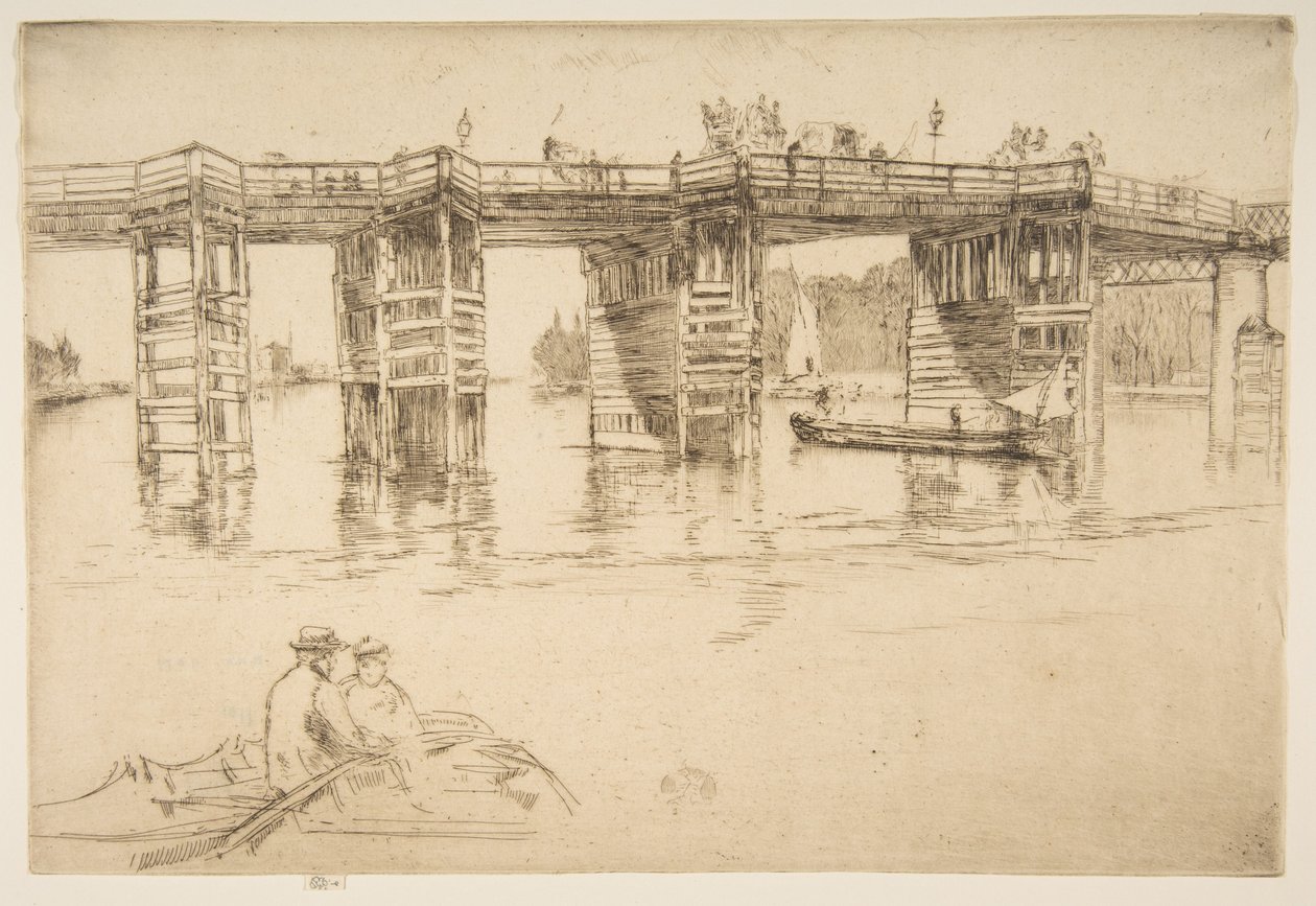 A régi Putney híd alkotó: James McNeill Whistler