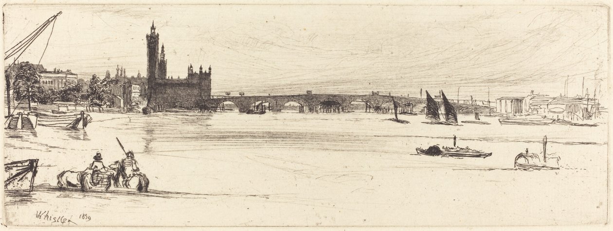 Régi Westminster híd alkotó: James Abbott McNeill Whistler