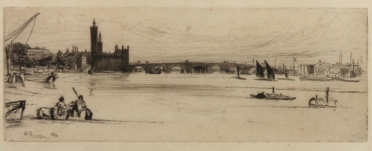 Régi Westminster híd alkotó: James Abbott McNeill Whistler