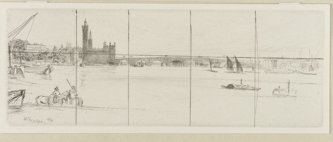 Régi Westminster híd alkotó: James Abbott McNeill Whistler