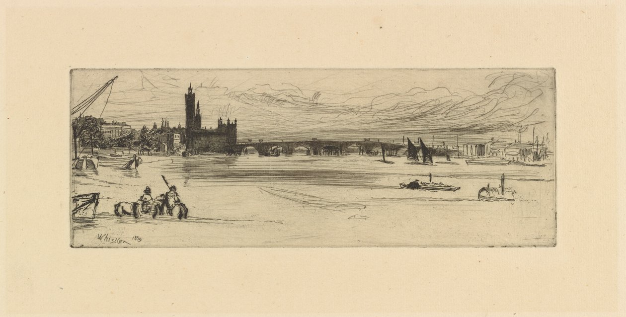 Régi Westminster híd alkotó: James Abbott McNeill Whistler