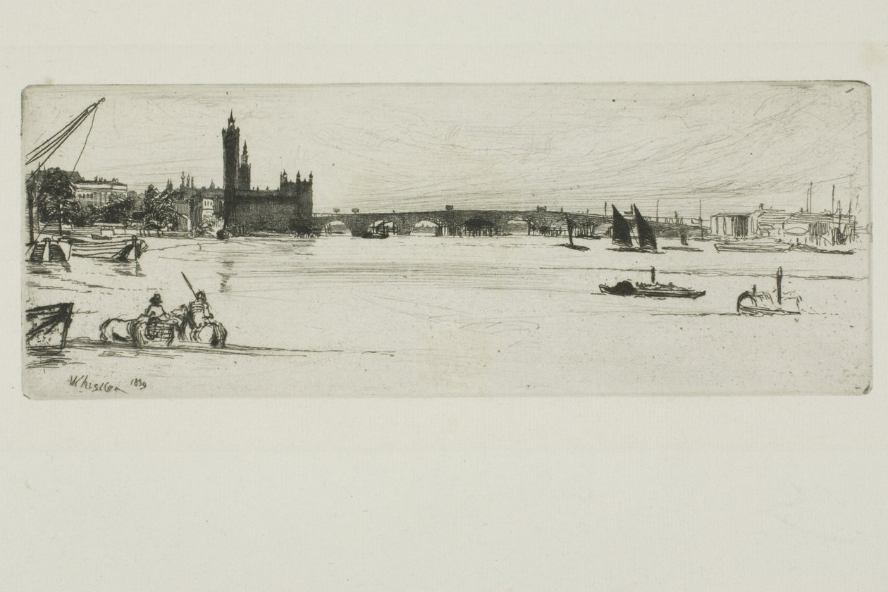 Régi Westminster híd alkotó: James Abbott McNeill Whistler