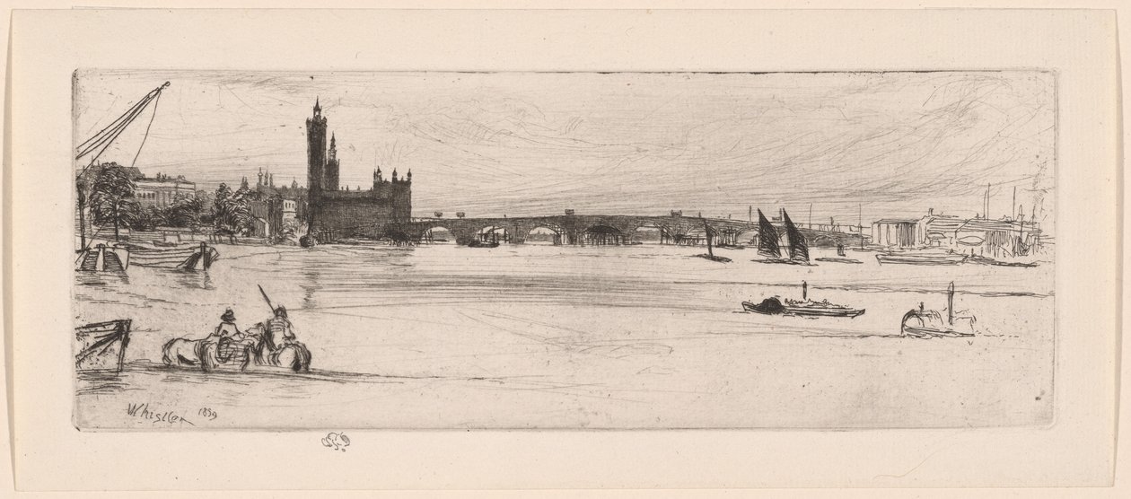 Régi Westminster híd alkotó: James Abbott McNeill Whistler