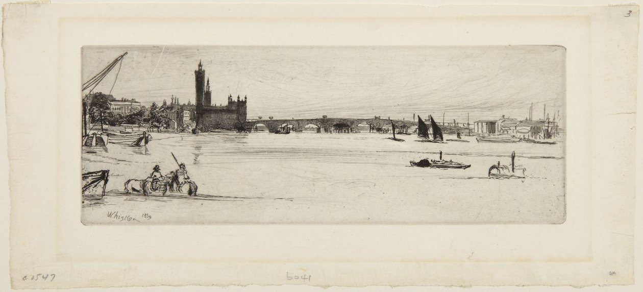 A régi Westminster híd alkotó: James McNeill Whistler