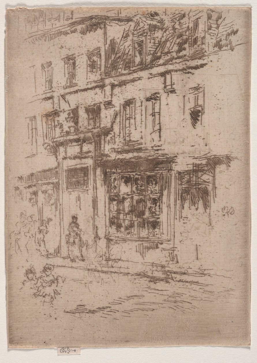 Petite Rue au Beurre, Brüsszel alkotó: James McNeill Whistler