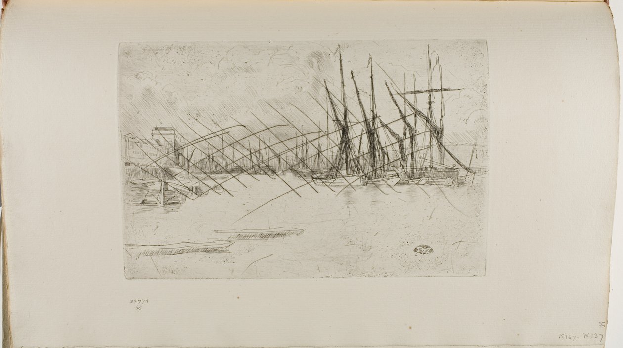 Pickle Herring Wharf alkotó: James Abbott McNeill Whistler
