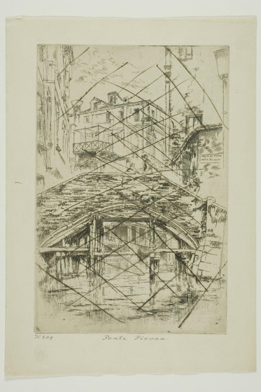 Piovan híd alkotó: James Abbott McNeill Whistler
