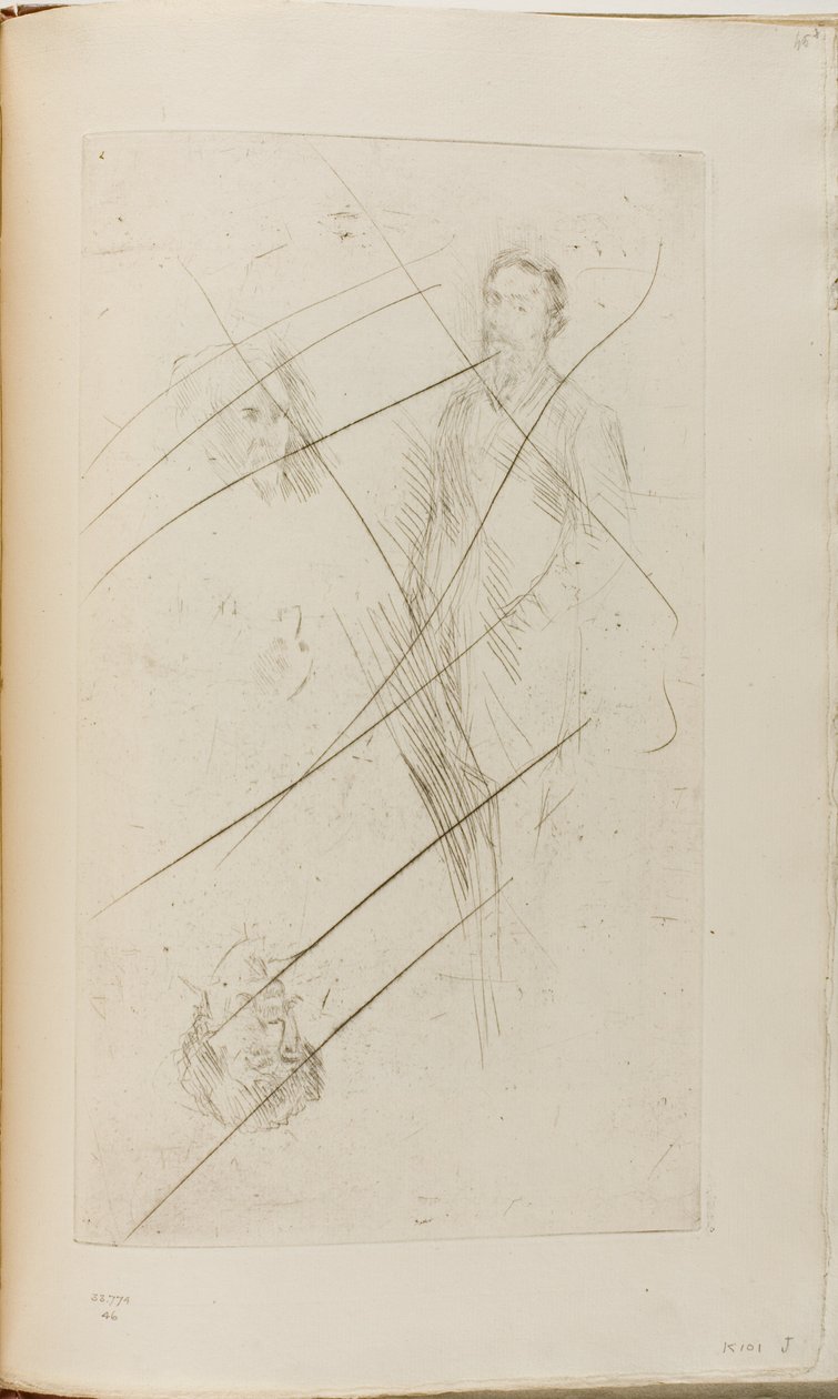 Portrévázlatok, köztük F.R. Leyland és Whistler alkotó: James Abbott McNeill Whistler