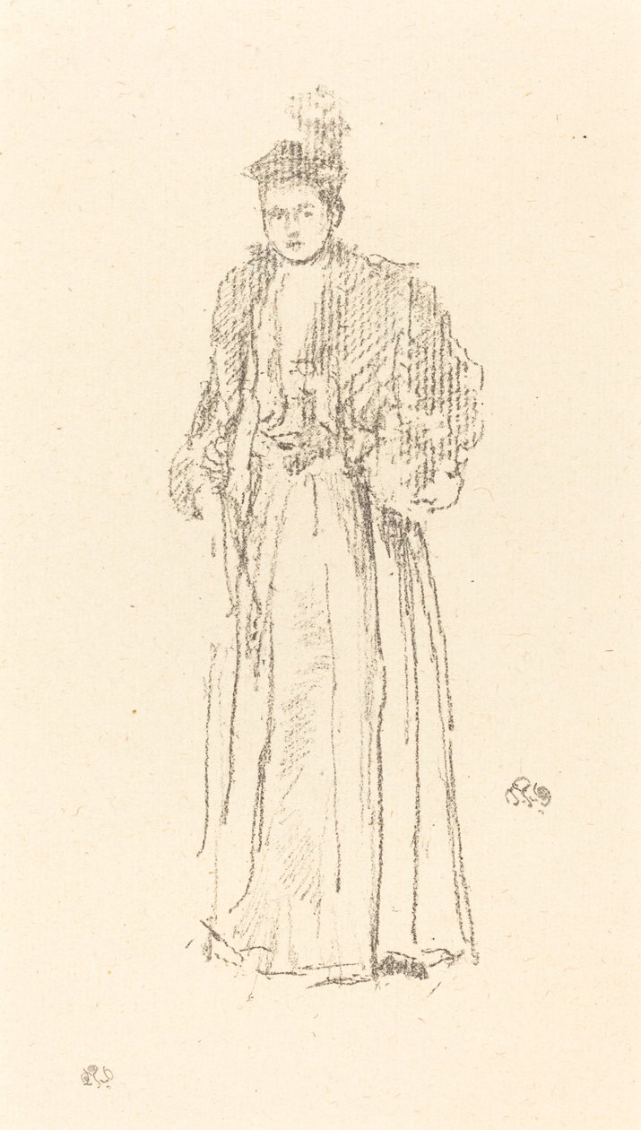 Portrétanulmány: Charlotte R. Williams kisasszony alkotó: James Abbott McNeill Whistler