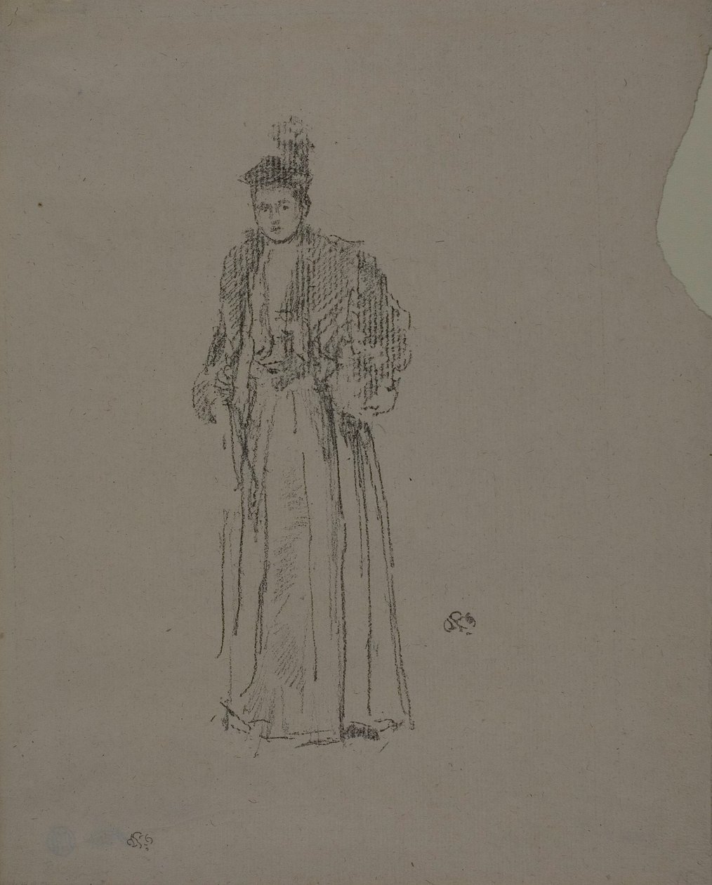 Portrétanulmány: Charlotte R. Williams kisasszony alkotó: James Abbott McNeill Whistler