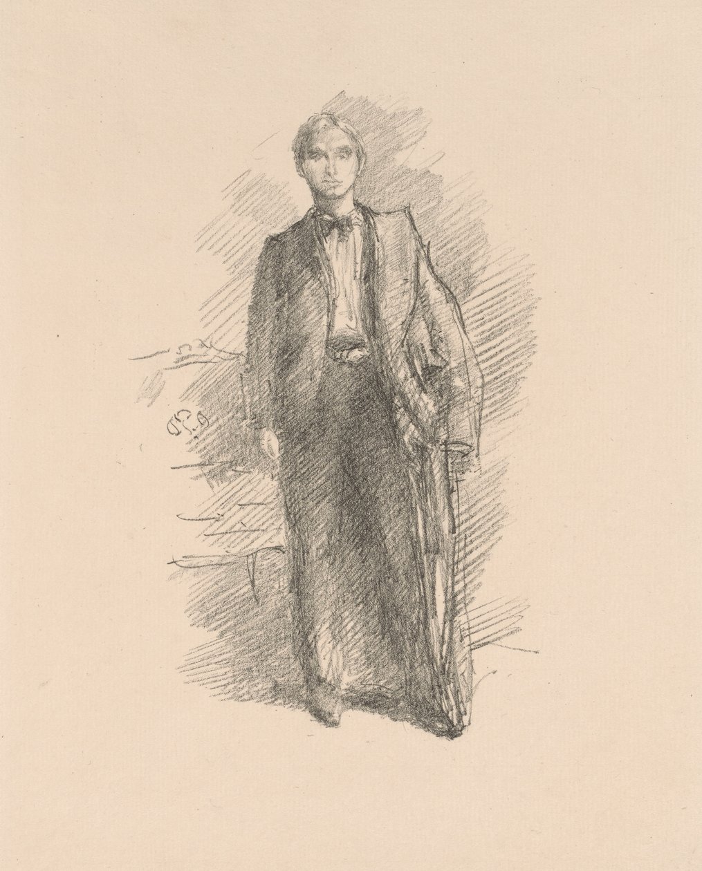 Portrétanulmány: Herbert C. Pollitt úr alkotó: James Abbott McNeill Whistler