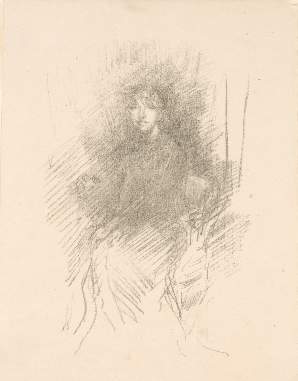 Egy fiatal nő portréja [Miss Seton] alkotó: James McNeill Whistler