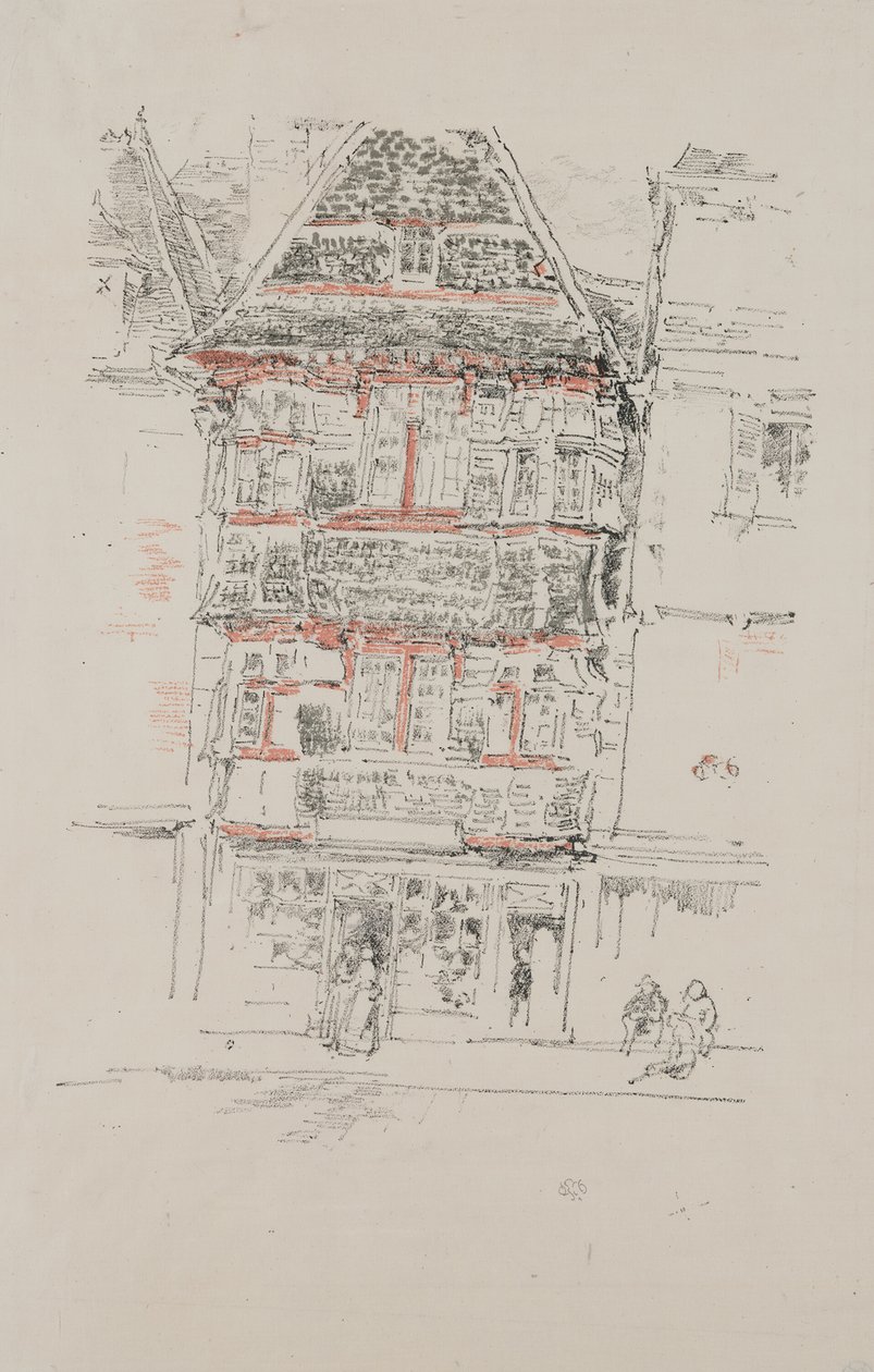 Vörös Ház, Paimpol alkotó: James Abbott McNeill Whistler
