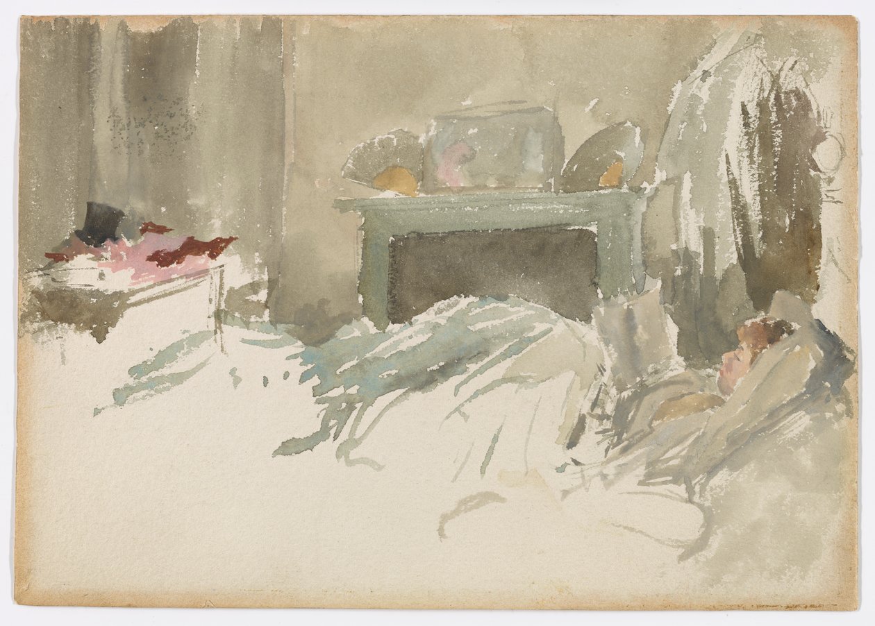 Pihenés az ágyban alkotó: James Abbott McNeill Whistler