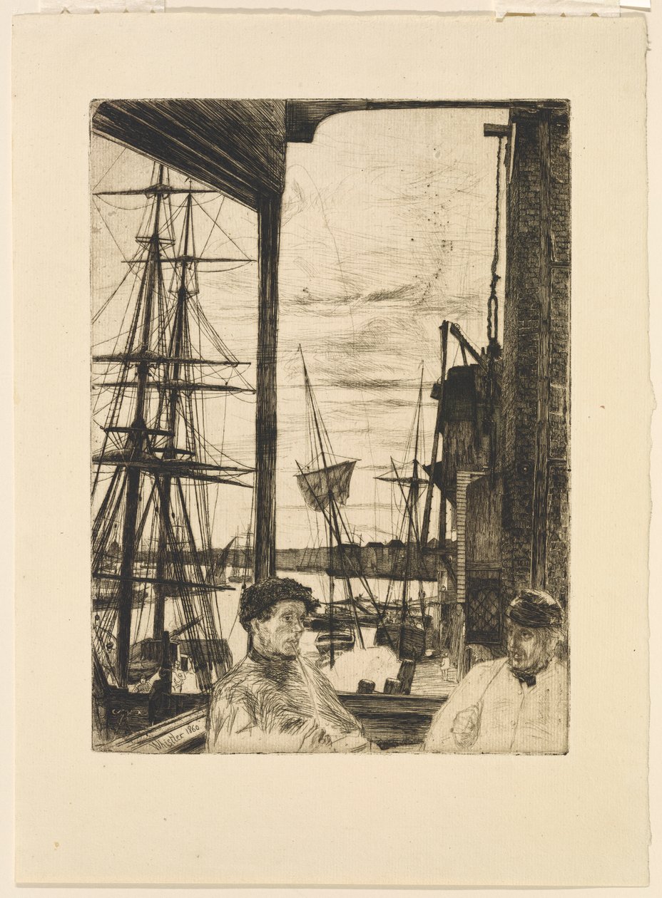 Rotherhithe alkotó: James Abbott McNeill Whistler
