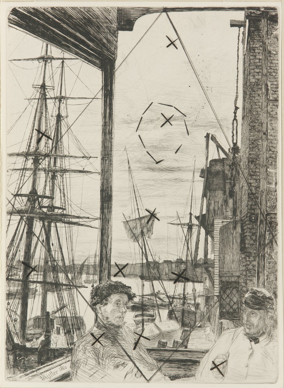 Rotherhithe alkotó: James Abbott McNeill Whistler