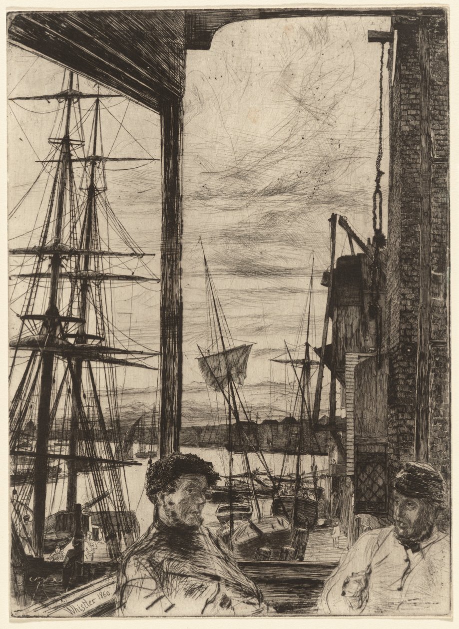 Rotherhithe alkotó: James Abbott McNeill Whistler