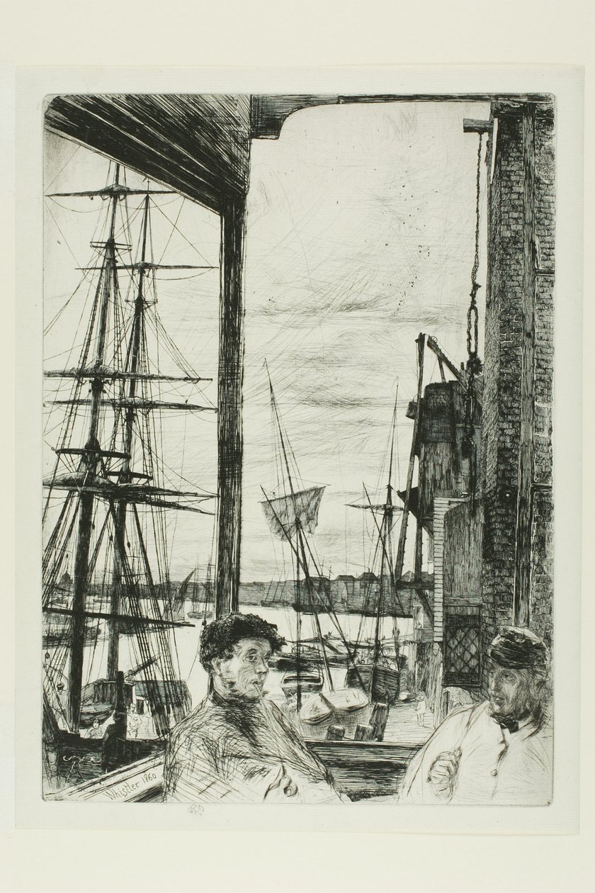 Rotherhithe alkotó: James Abbott McNeill Whistler