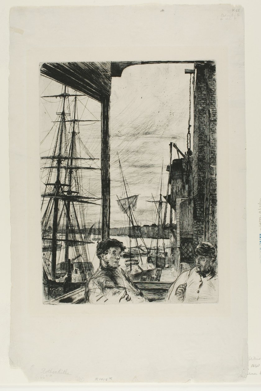 Rotherhithe alkotó: James Abbott McNeill Whistler