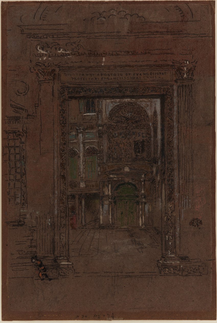 Szent János apostol és az evangélisták alkotó: James Abbott McNeill Whistler